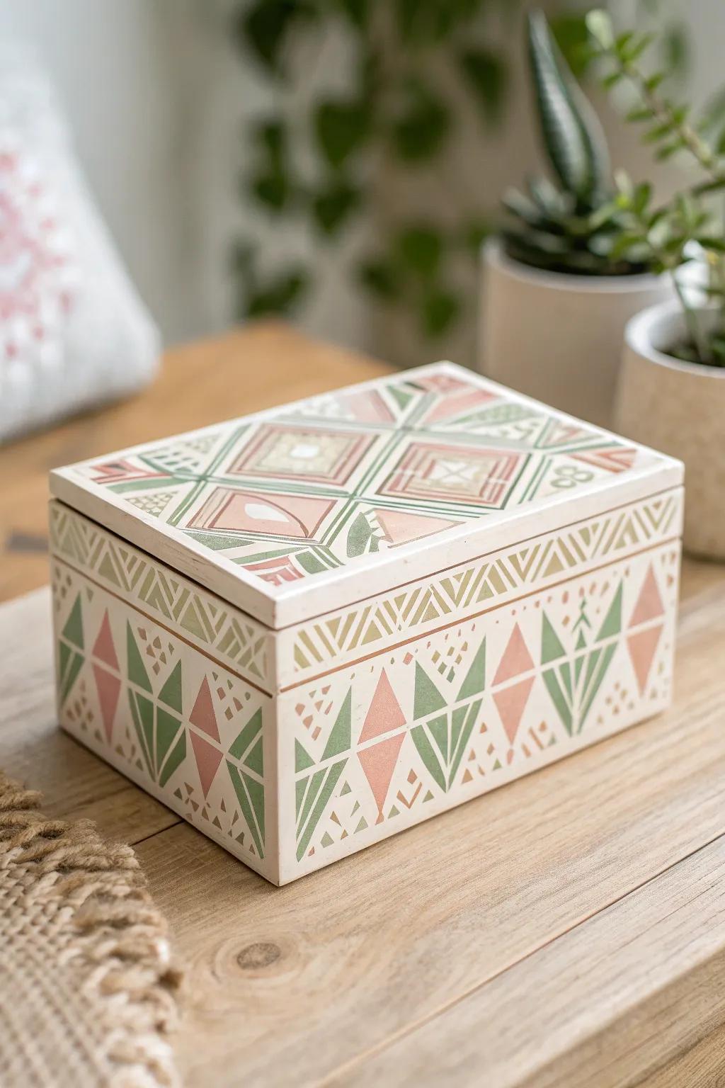Discover the charm of playful patterns that bring a touch of elegance and personality to your box design.