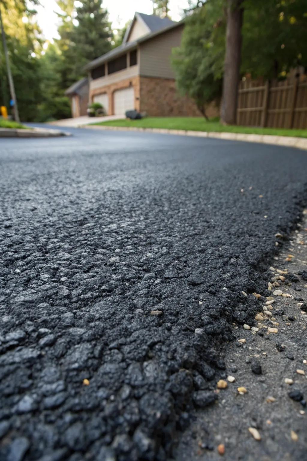 Transform your driveway with eco-friendly elegance using recycled asphalt—a masterpiece of sustainability and style.