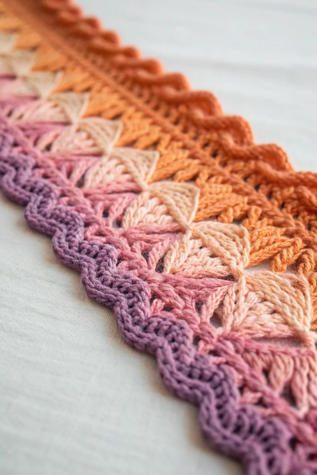 Add a magical touch to your projects with gradient yarn transitions, where every stitch tells a story of color and craftsmanship.