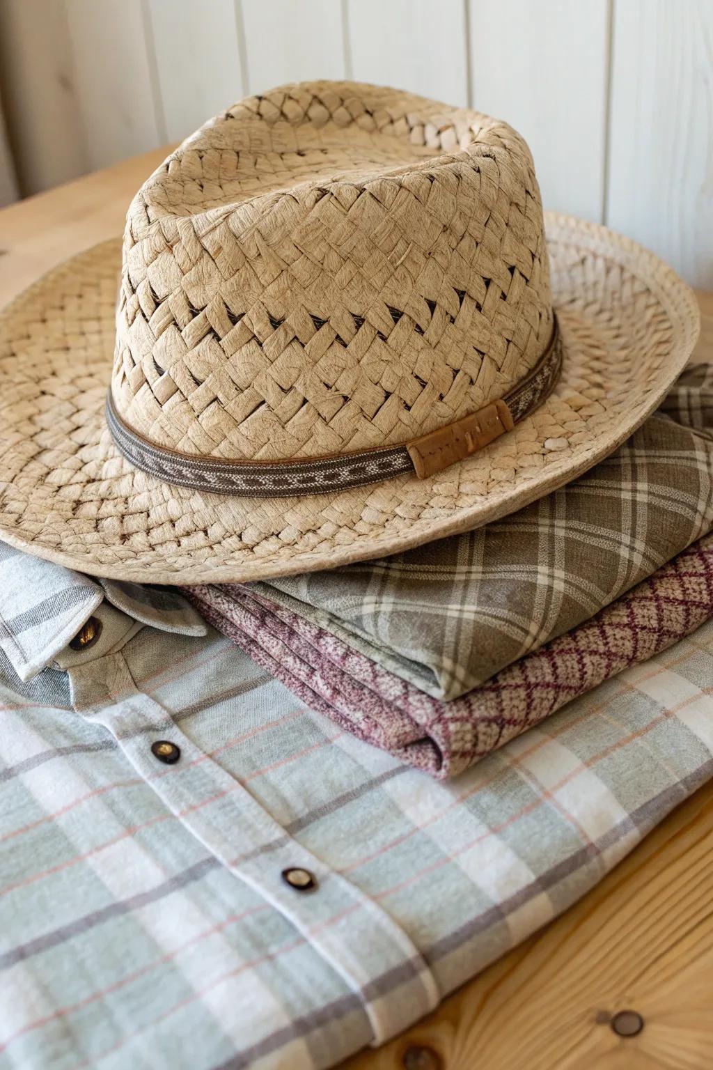 Elevate your scarecrow look with effortless style and natural charm.