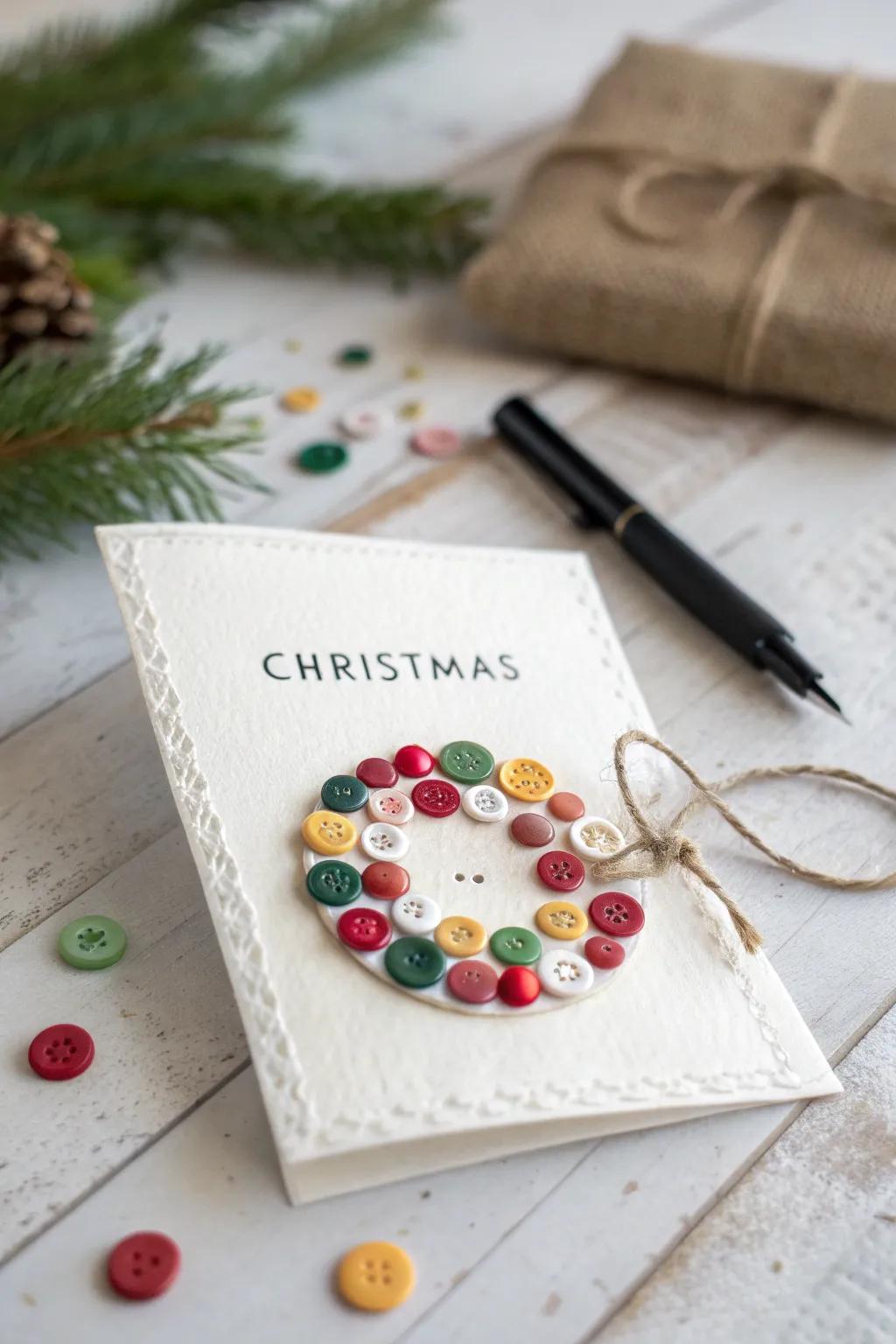 Get creative this holiday season with charming button baubles! 🎄✨ Perfect for a personalized touch. #DIYChristmas #ButtonArt