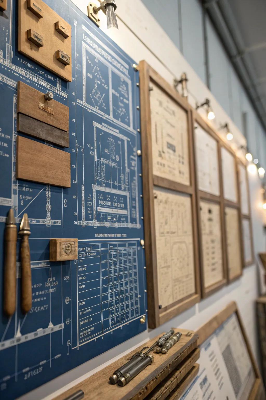 Transform your space with the timeless allure of blueprints, where craftsmanship meets creativity.