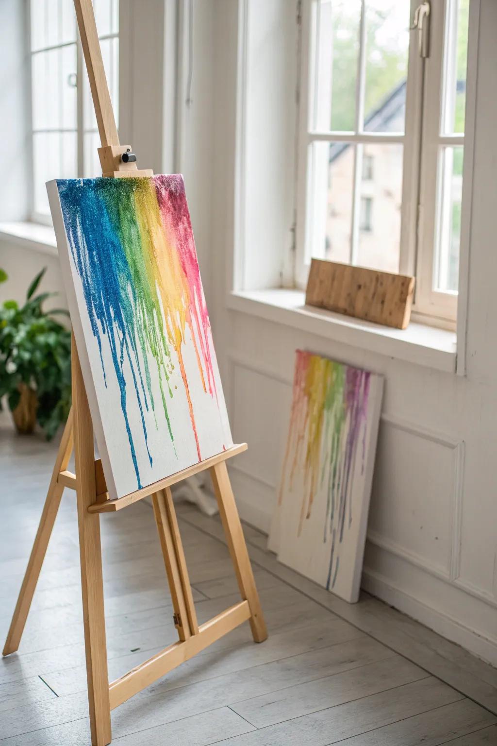 Unleash your creativity with a vibrant cascade of colors.