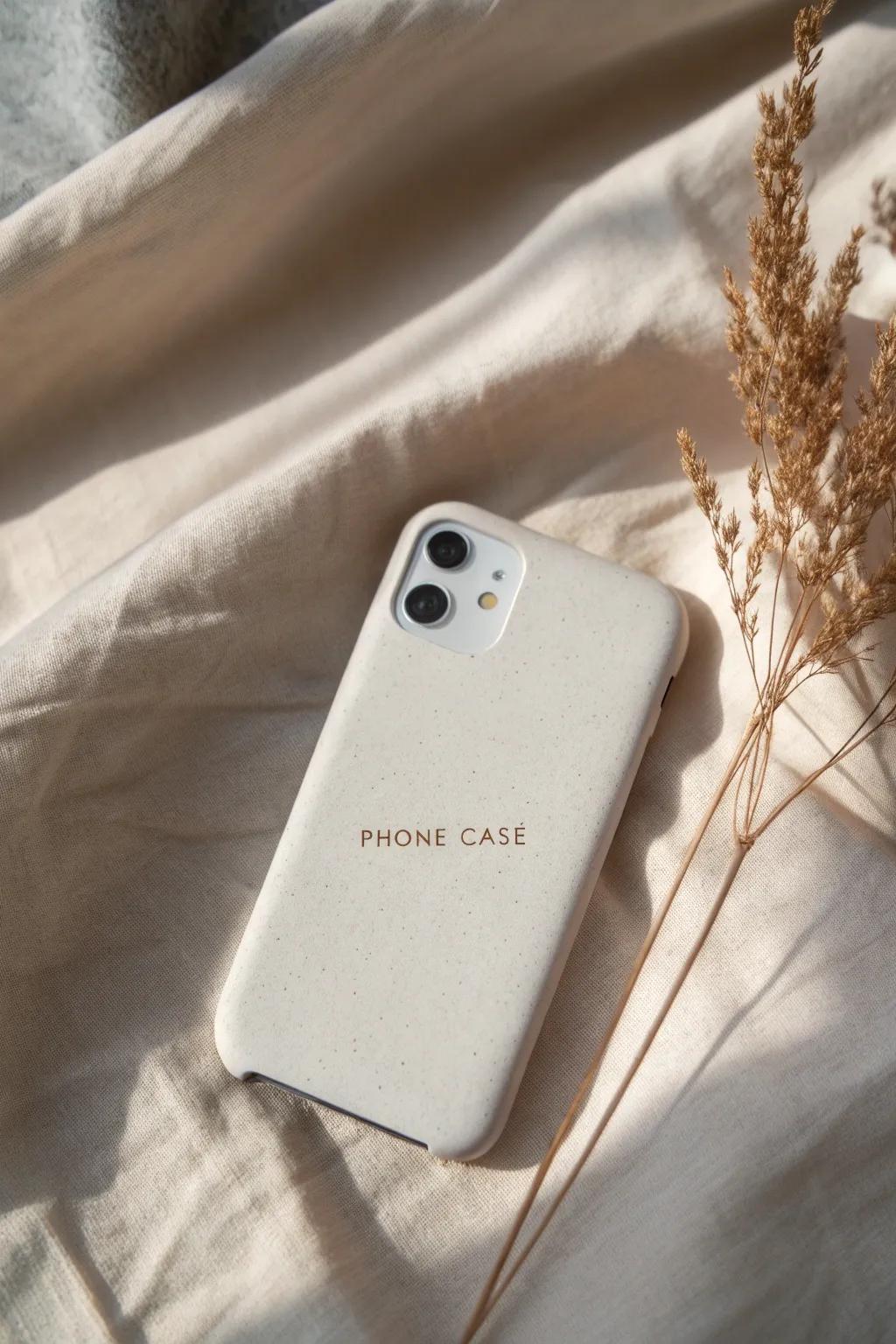 Elevate your phone's style with customizable elegance. 🌿📱 #MinimalistDesign #CraftedBeauty