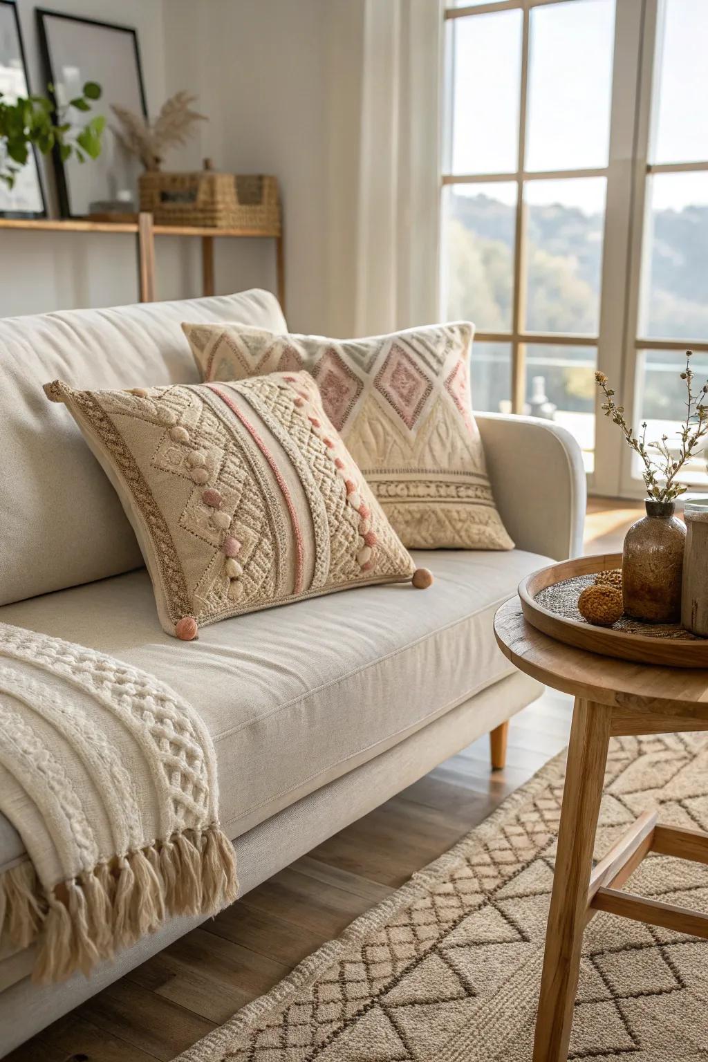 Breathe new life into your decor with upcycled sweater pillows – where sustainability meets Scandinavian elegance.