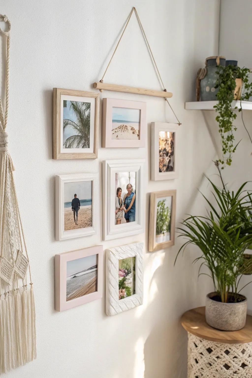 Craft your memories into a minimalist masterpiece—perfect for adding a personal touch to your space!