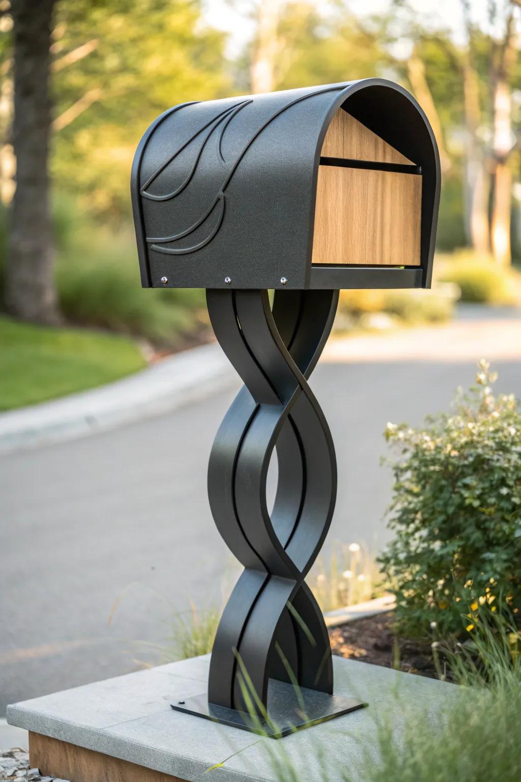 Transform your mailbox into an artful statement piece that combines minimalism with a touch of Boho elegance.