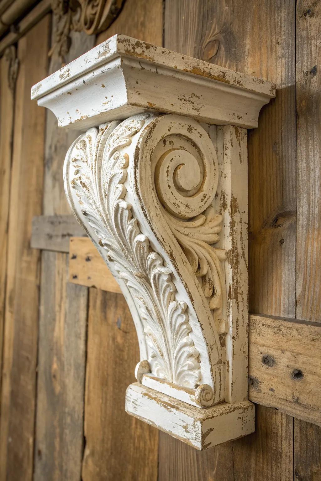 Elevate your space with the timeless charm of a vintage-inspired corbel.