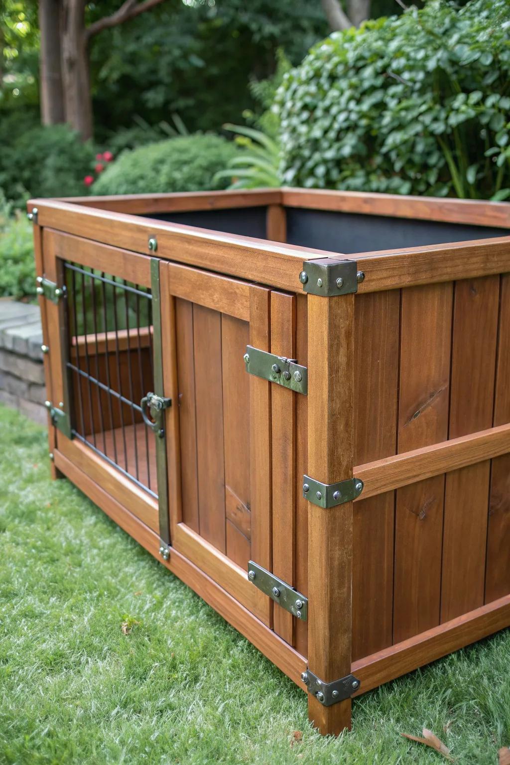 Elevate your backyard with a portable dog run that's as beautiful as it is functional. Perfect for those who value craftsmanship.