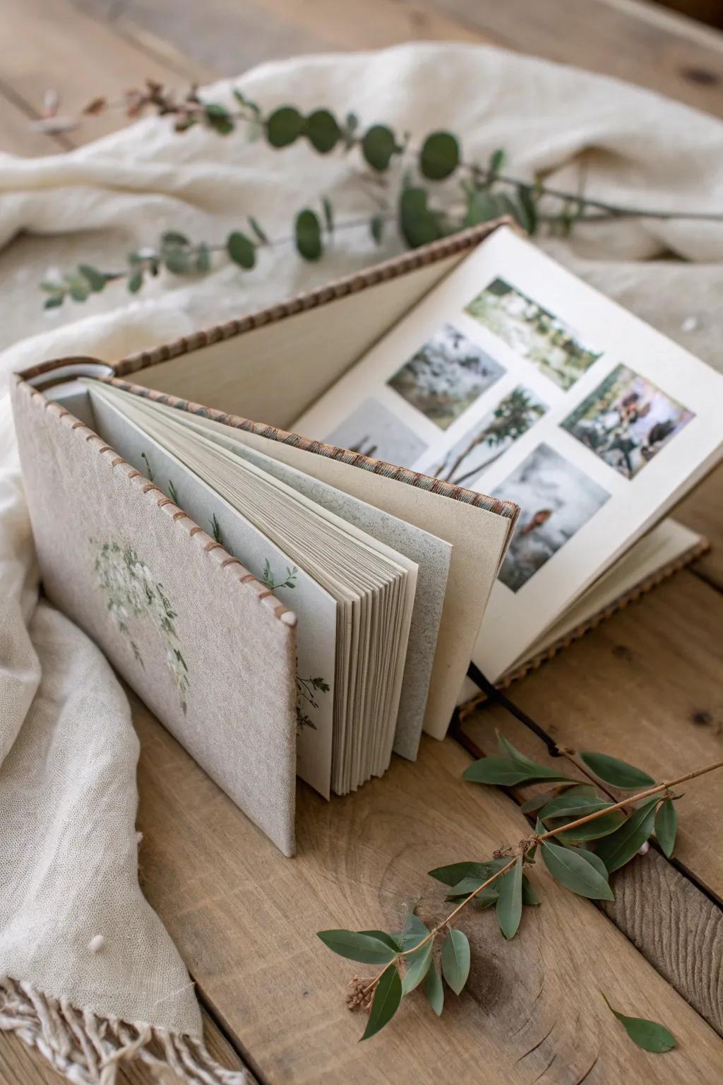 Unfold memories in style with a DIY accordion photo album—where simplicity meets elegance.