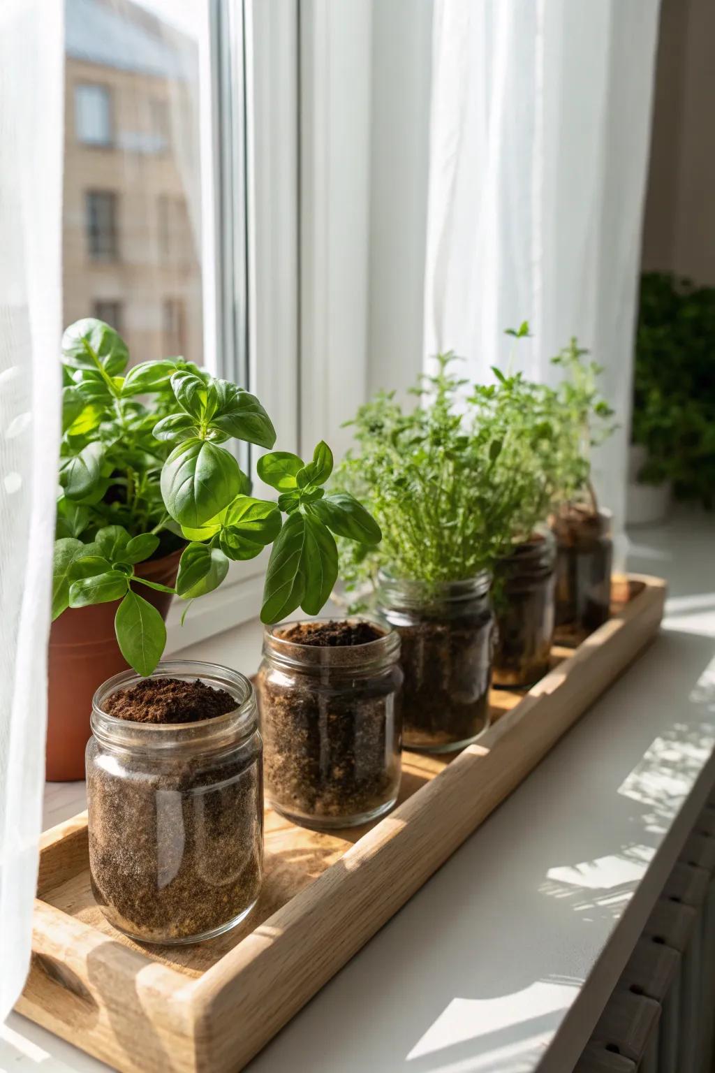 Elevate your kitchen with a DIY Mason Jar Herb Garden—where simplicity meets natural beauty.
