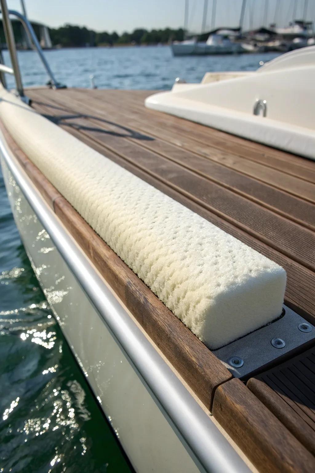 Cushion your dock with style: Discover the craftsmanship of foam-filled bumper strips.