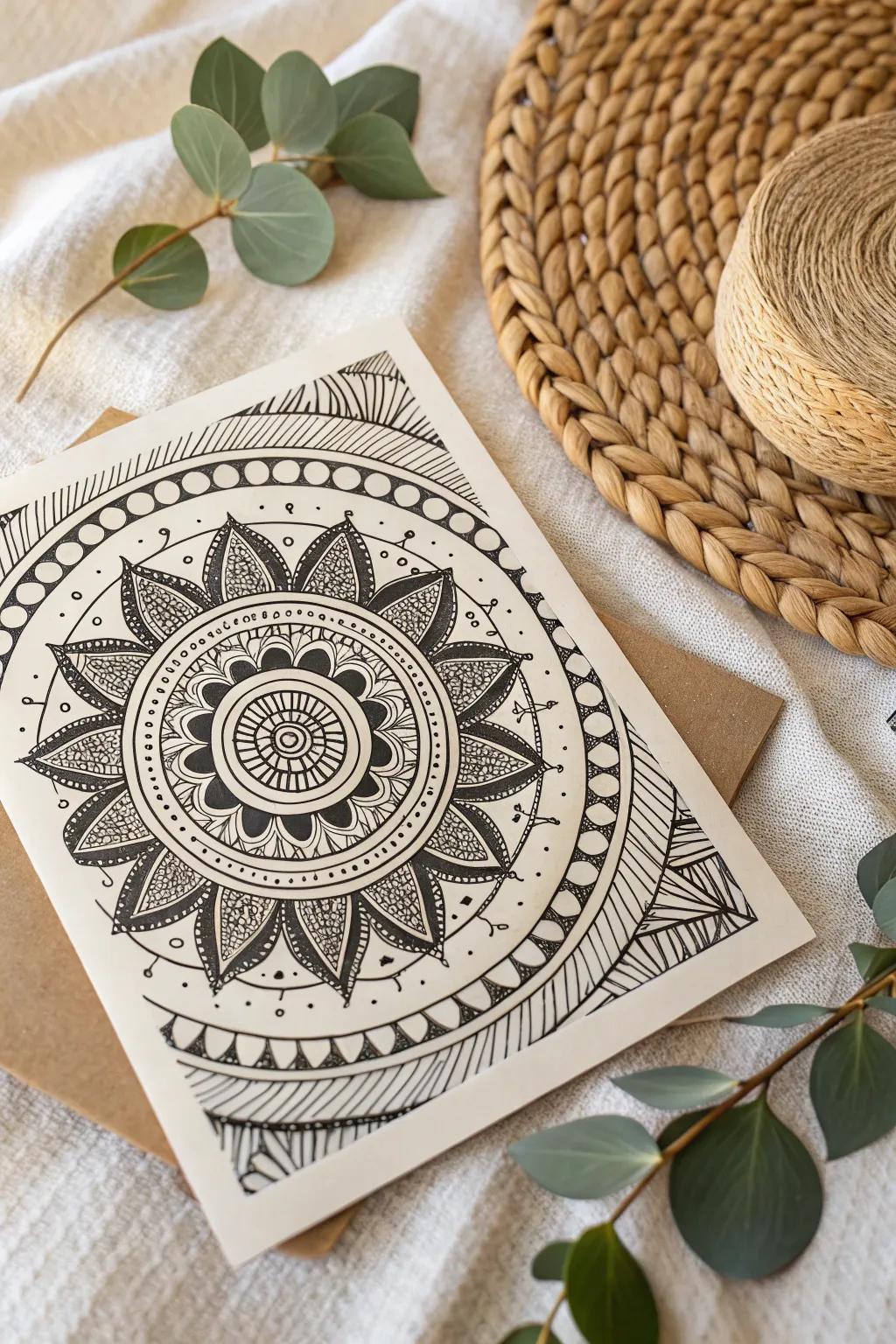 Lose yourself in the art of Zentangle, where simplicity meets creativity.
