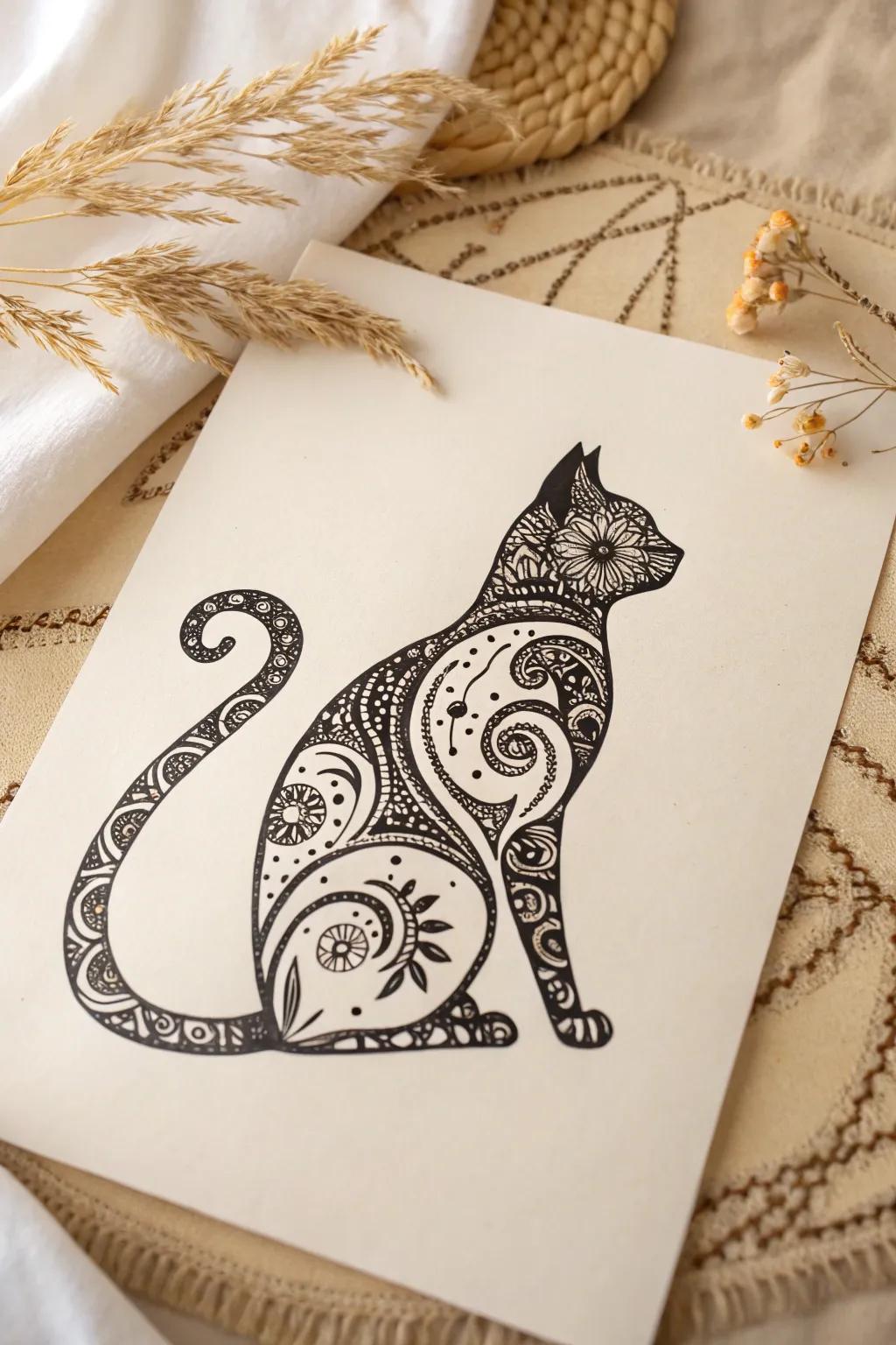 Unleash your creativity with patterned animals: where simplicity meets artistry!