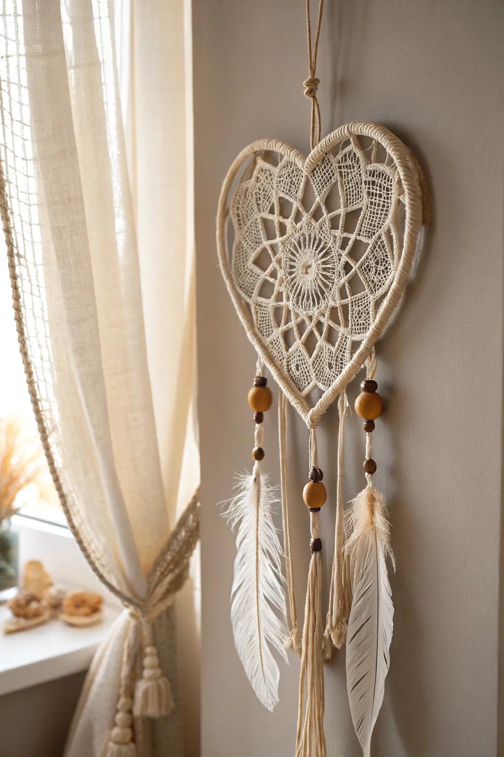 Capture love and dreams with this heart-shaped masterpiece.