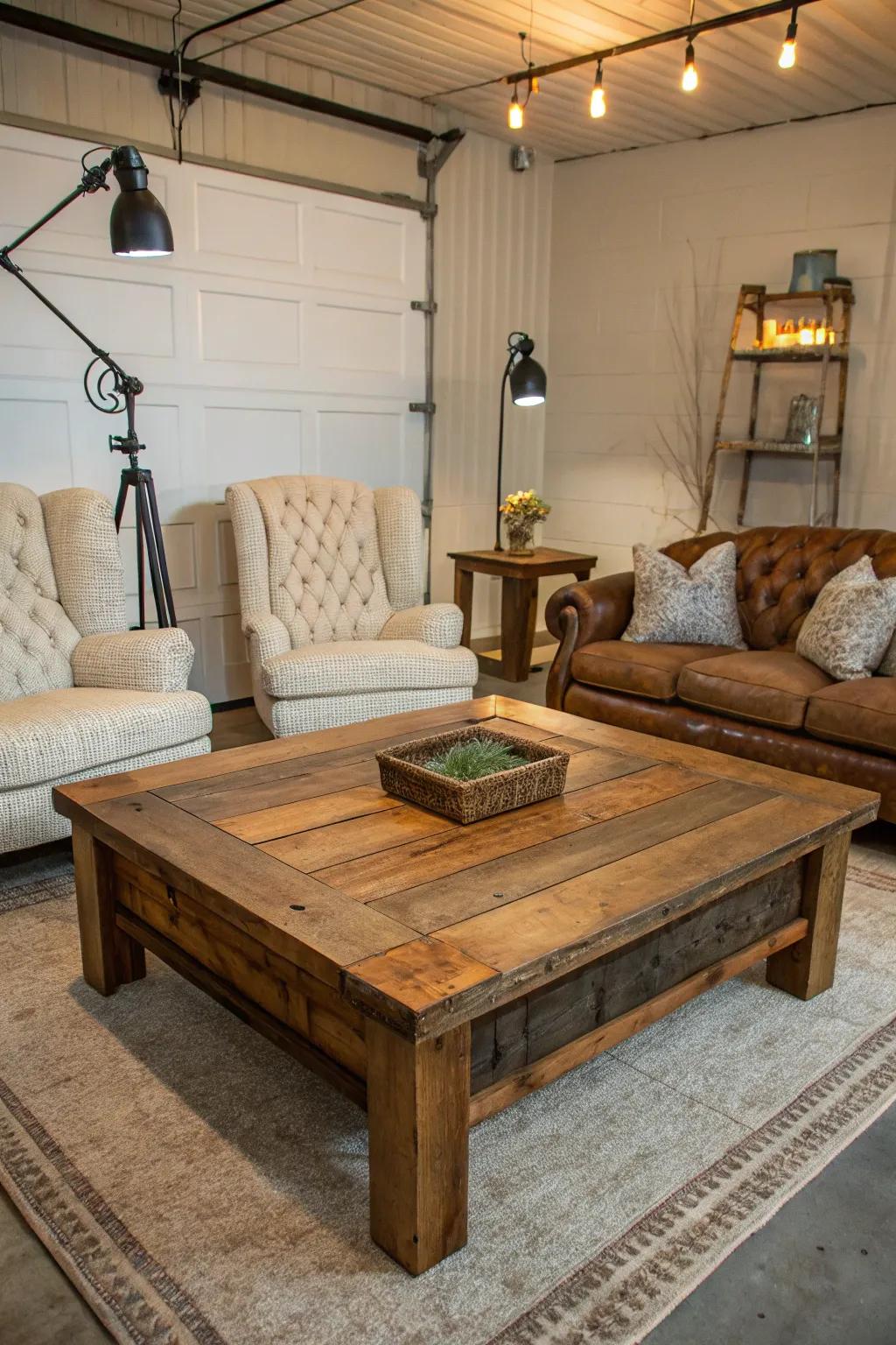 Transform your garage into a stylish retreat with handcrafted elegance.