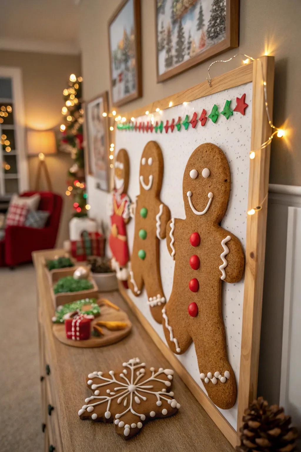 Let each gingerbread person tell a story on your board.