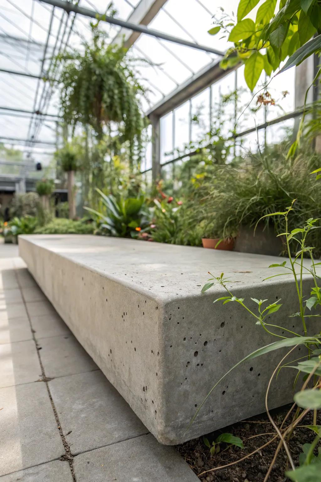 Solid beginnings: A concrete slab foundation that blends durability with minimalist beauty.