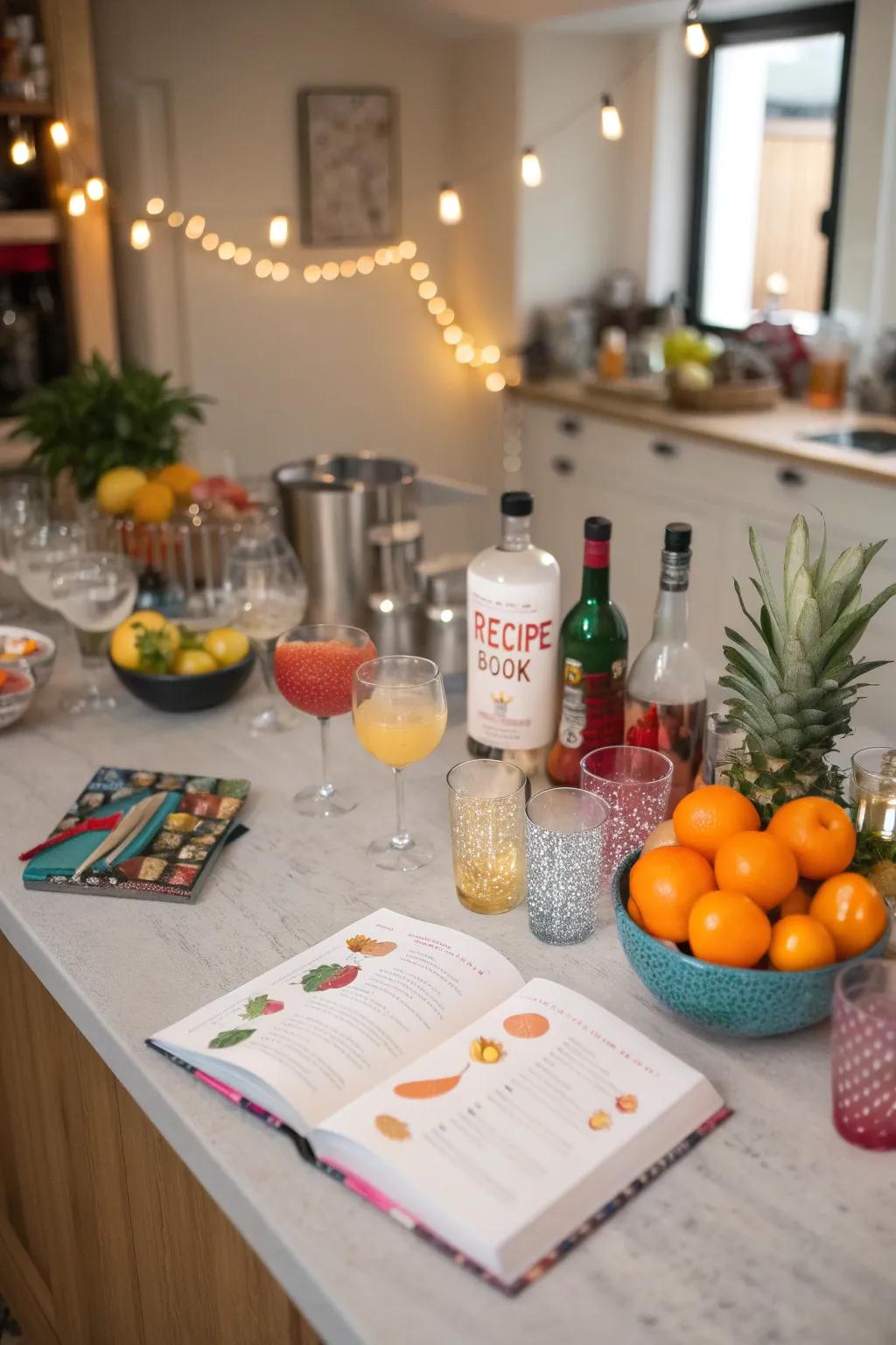 Shake things up with a DIY cocktail-making session.