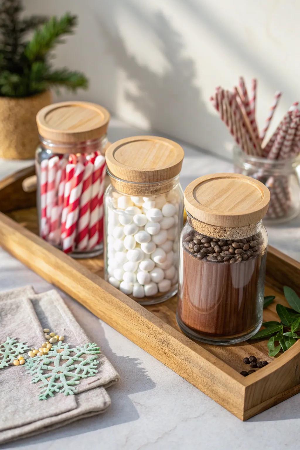 Elevate your hot chocolate experience with a touch of Scandinavian charm and Boho flair. 🍫✨ #HotChocolateStation #MinimalistStyle