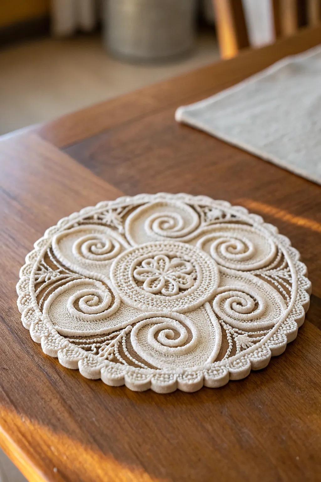Chic and Crafty: Elevate your coffee table with these exquisite hot glue coasters!