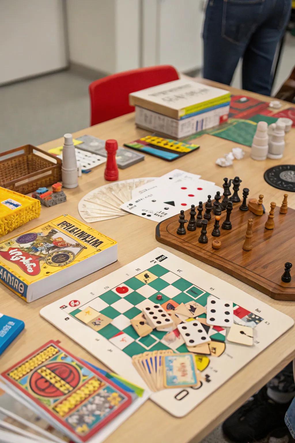 A diverse selection of games to keep everyone entertained.