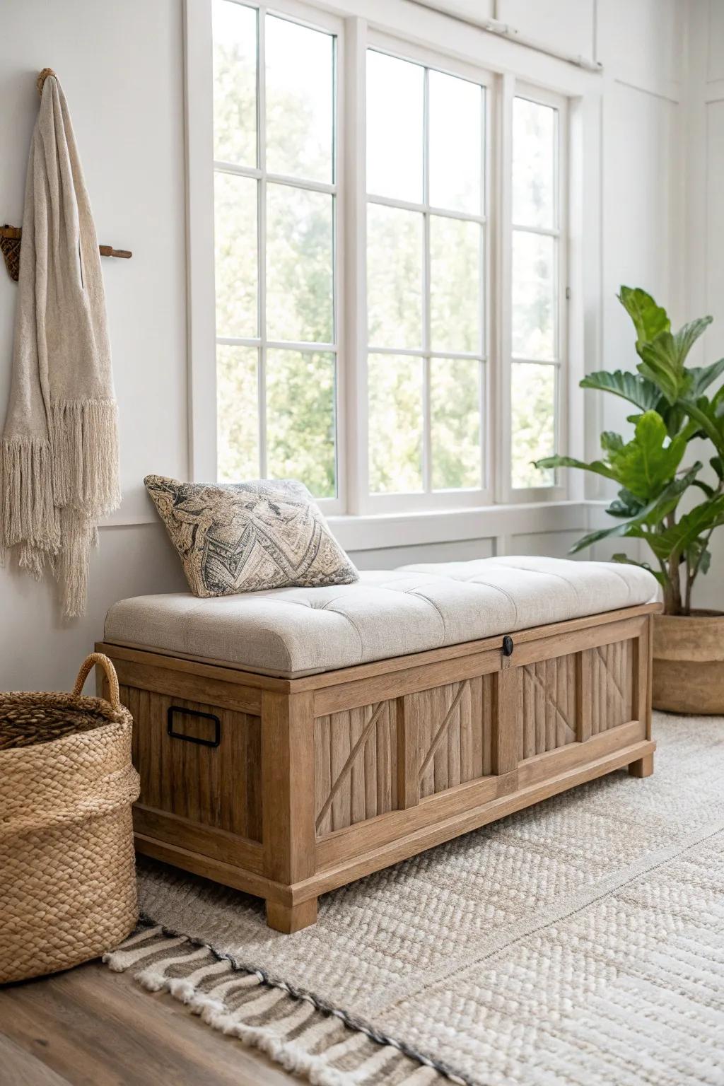Elevate your space with a handcrafted upholstered valance box—where minimalist design meets boho elegance.