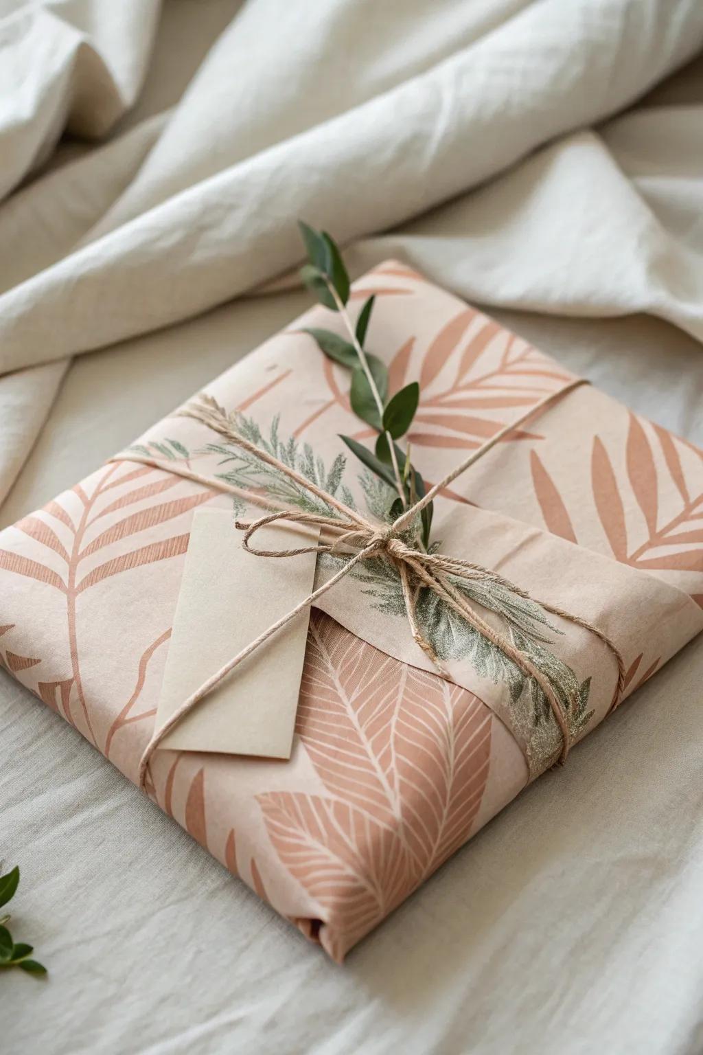 Elevate your gift-giving with this charming envelope-style wrap, perfect for adding a personal touch to any occasion.