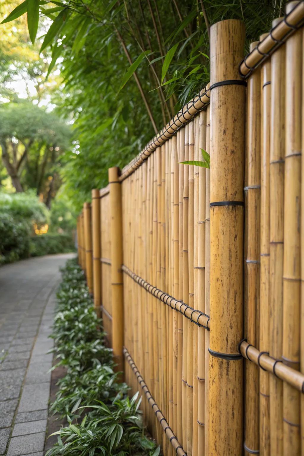 Transform your garden with the natural elegance of bamboo screening – a stylish, affordable solution for privacy.