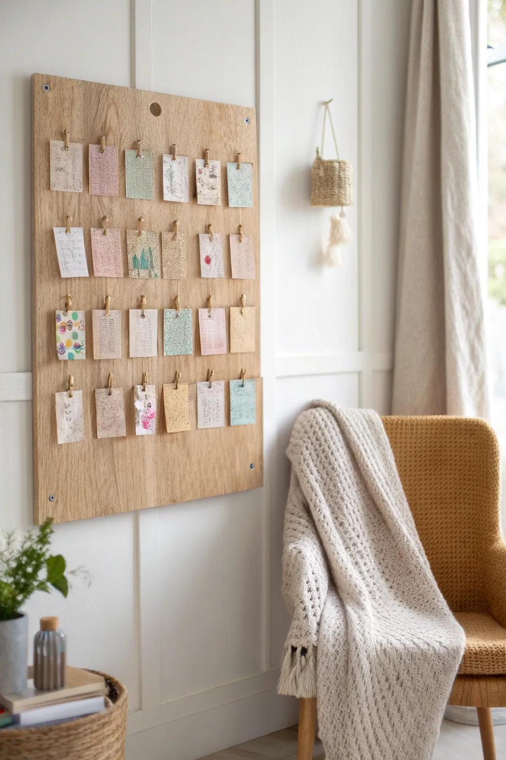 Start your year with inspiration: A New Year's resolution board to pin your dreams.
