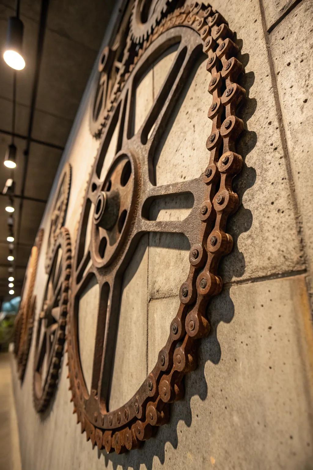 Transform metal scraps into a stunning industrial masterpiece with this abstract wall art.