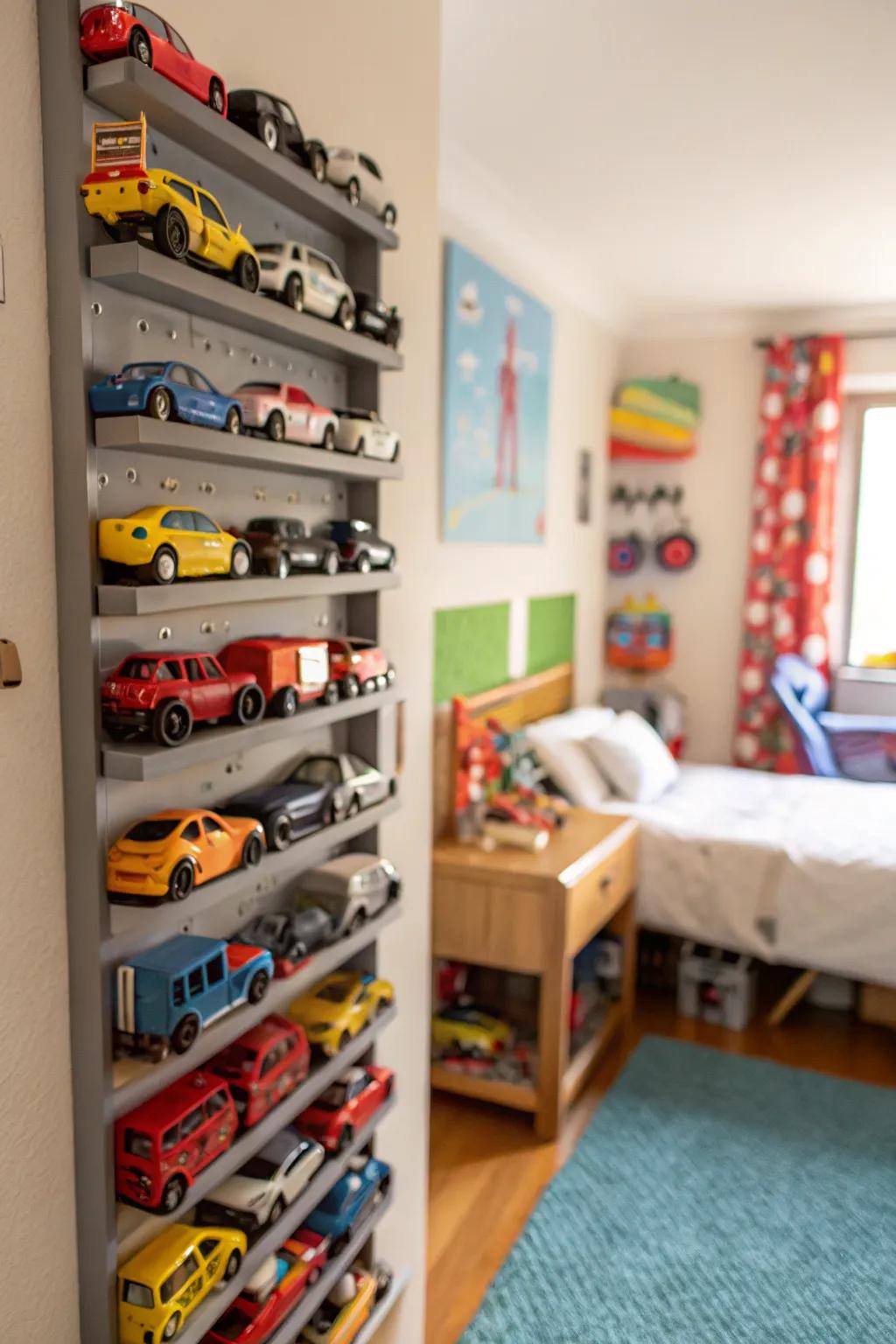 Wall-mounted displays offer both practicality and style.