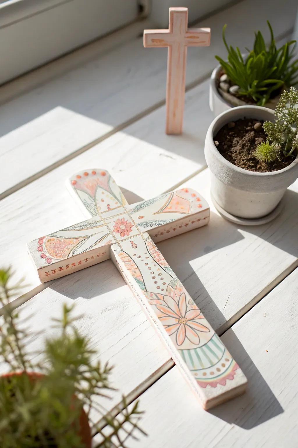 Celebrate creativity and faith with handcrafted miniature crosses.