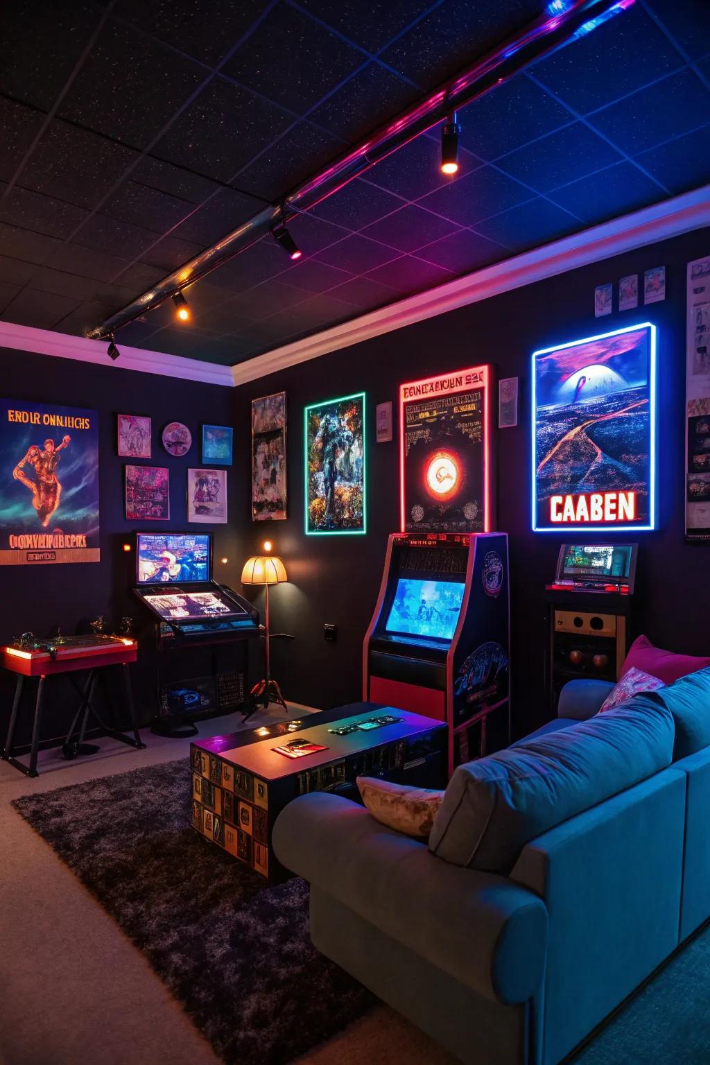 Themed decor brings your gaming passion to life.