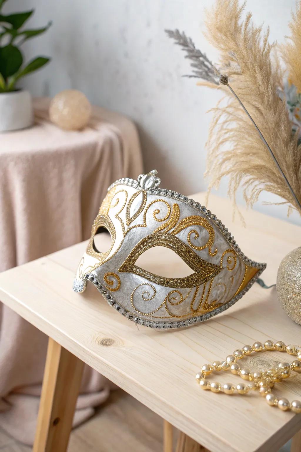 Transform simplicity into Venetian elegance with a touch of metallic magic.