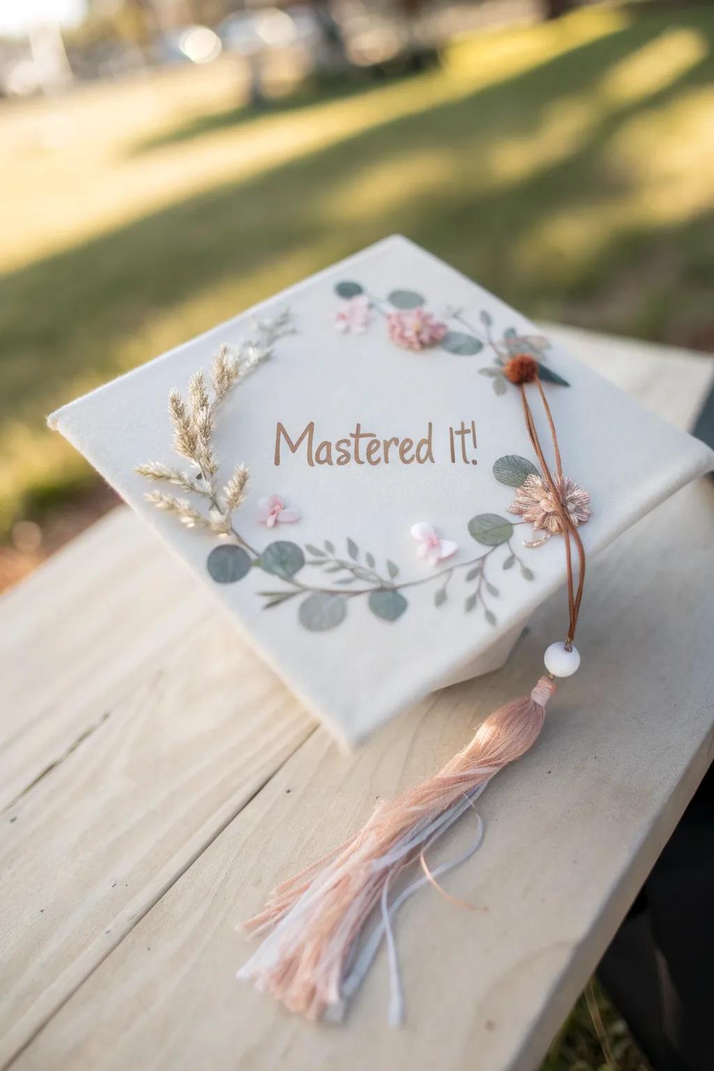 Celebrate your MBA journey with a cap that's as inspiring as you are! 🌿✨ #MasteredIt #GraduationGoals