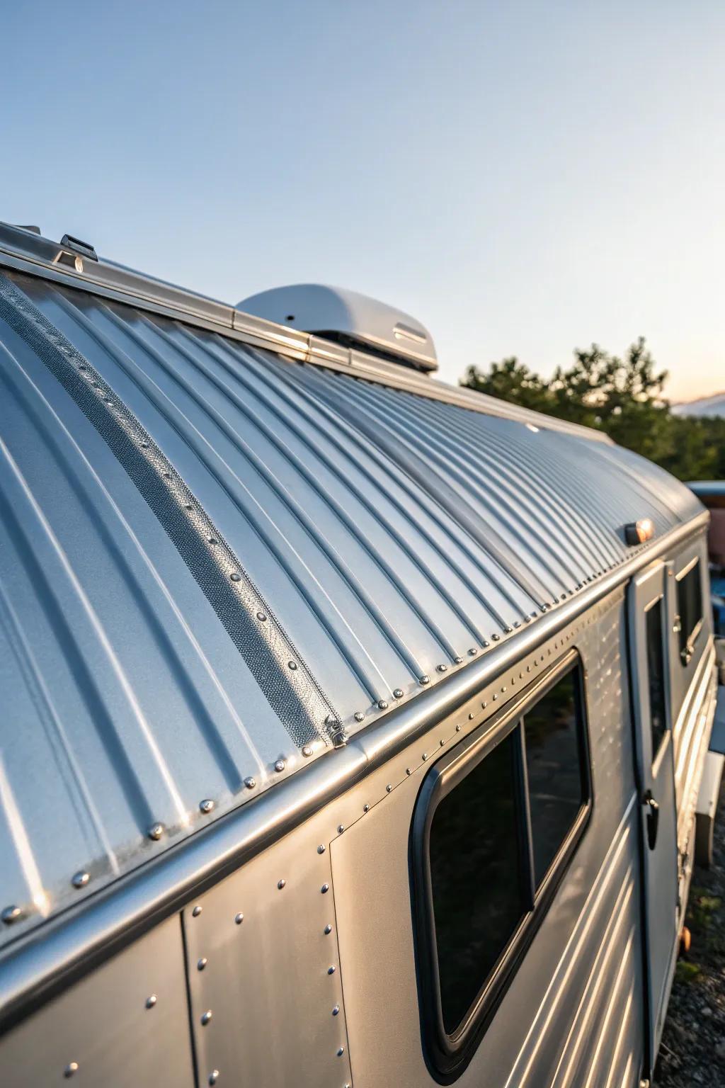 Sleek and sturdy: A vertical metal roof that masters the elements.