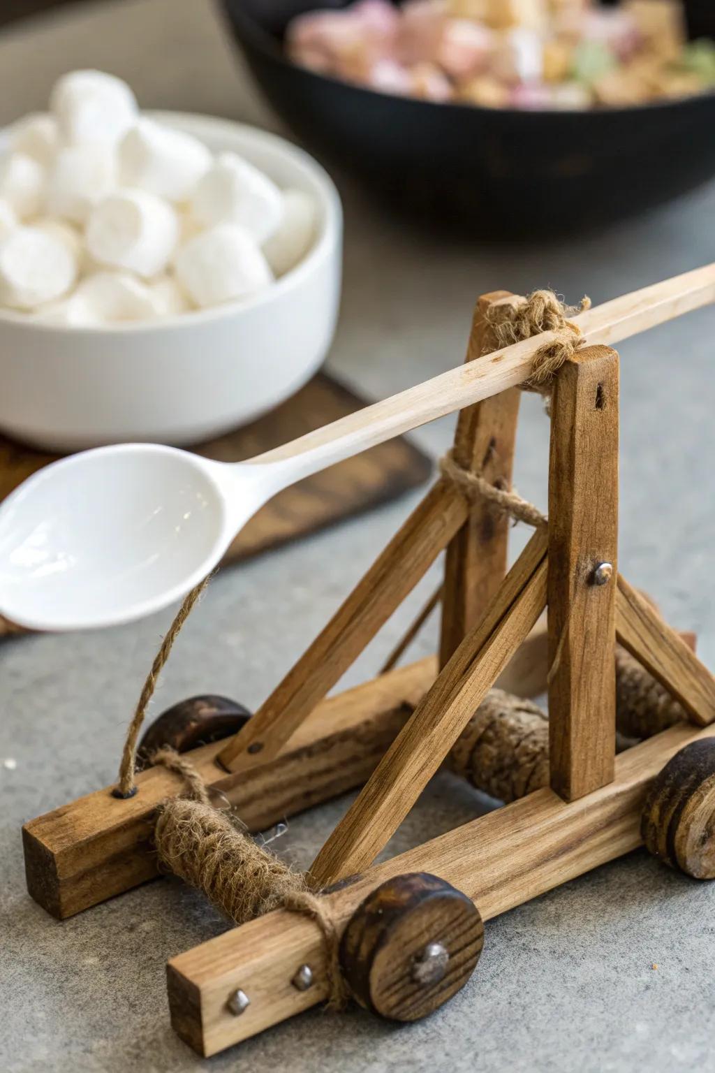 Unleash fun with this handmade spoon launcher – where creativity meets craftsmanship!