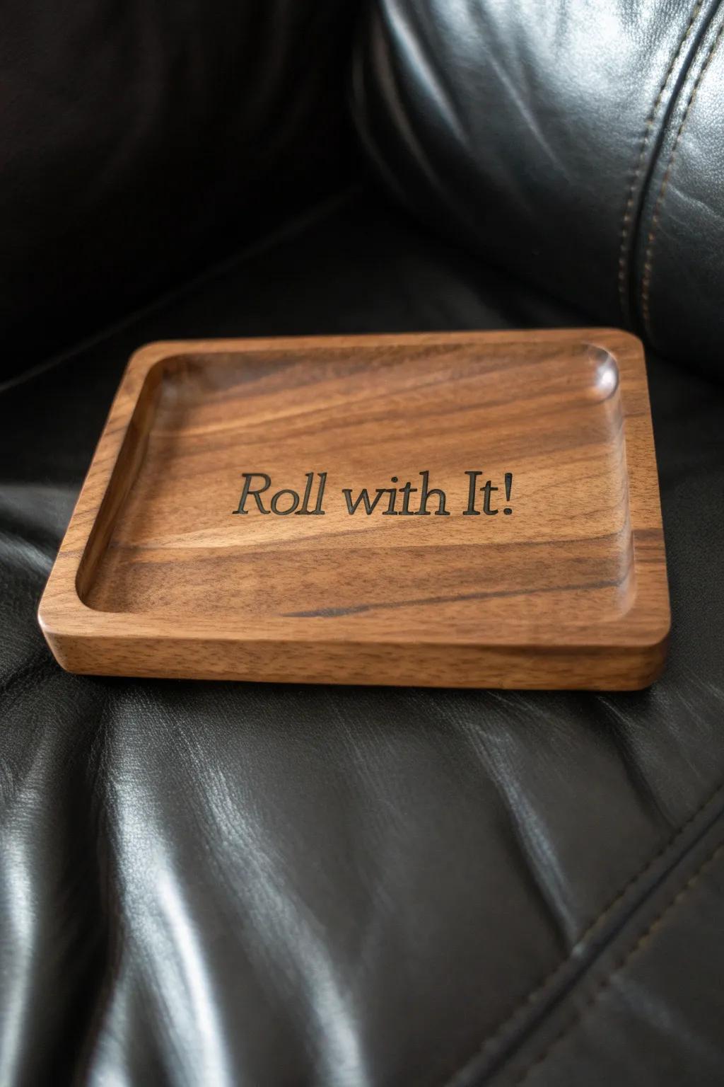 Crafted with care: A rolling tray that speaks to your lifestyle.