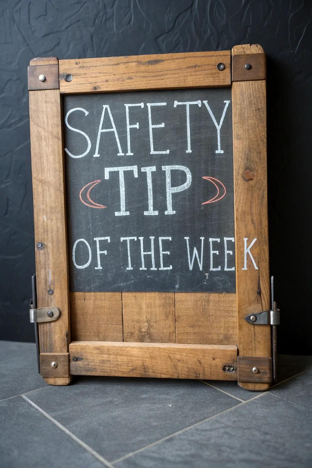 Stay sharp and safe: Your weekly safety tip awaits.
