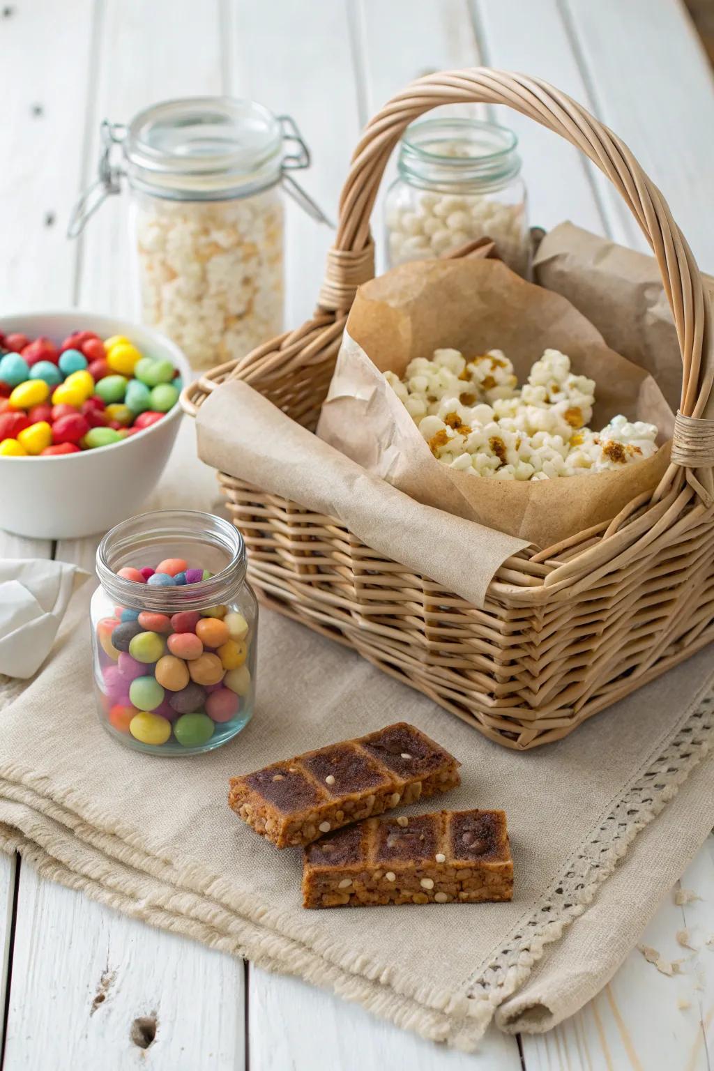 Elevate your senior night with a sports-themed snack basket that's as delightful as it is delicious!