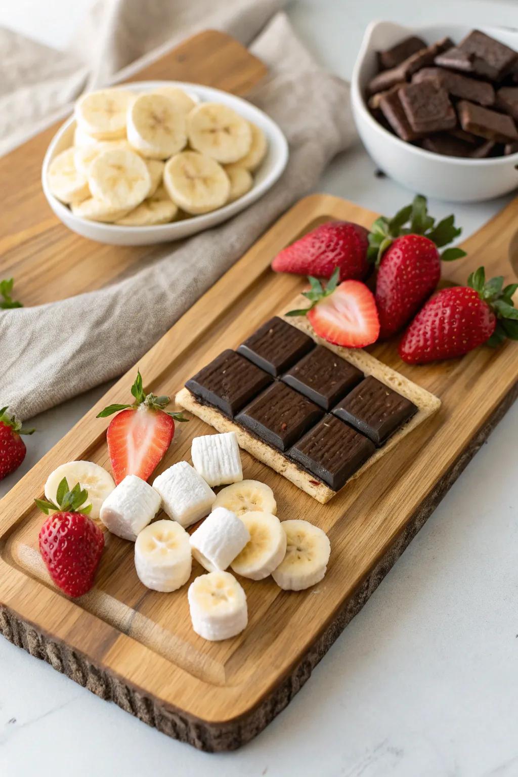 Elevate your s’mores experience with a burst of fruity freshness — a delightful twist that’s as beautiful as it is delicious!