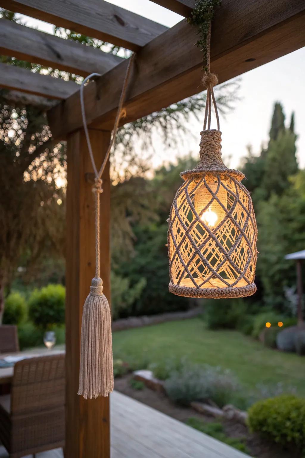 Illuminate your evenings with the enchanting glow of hanging solar lanterns, blending Scandinavian minimalism with boho charm.