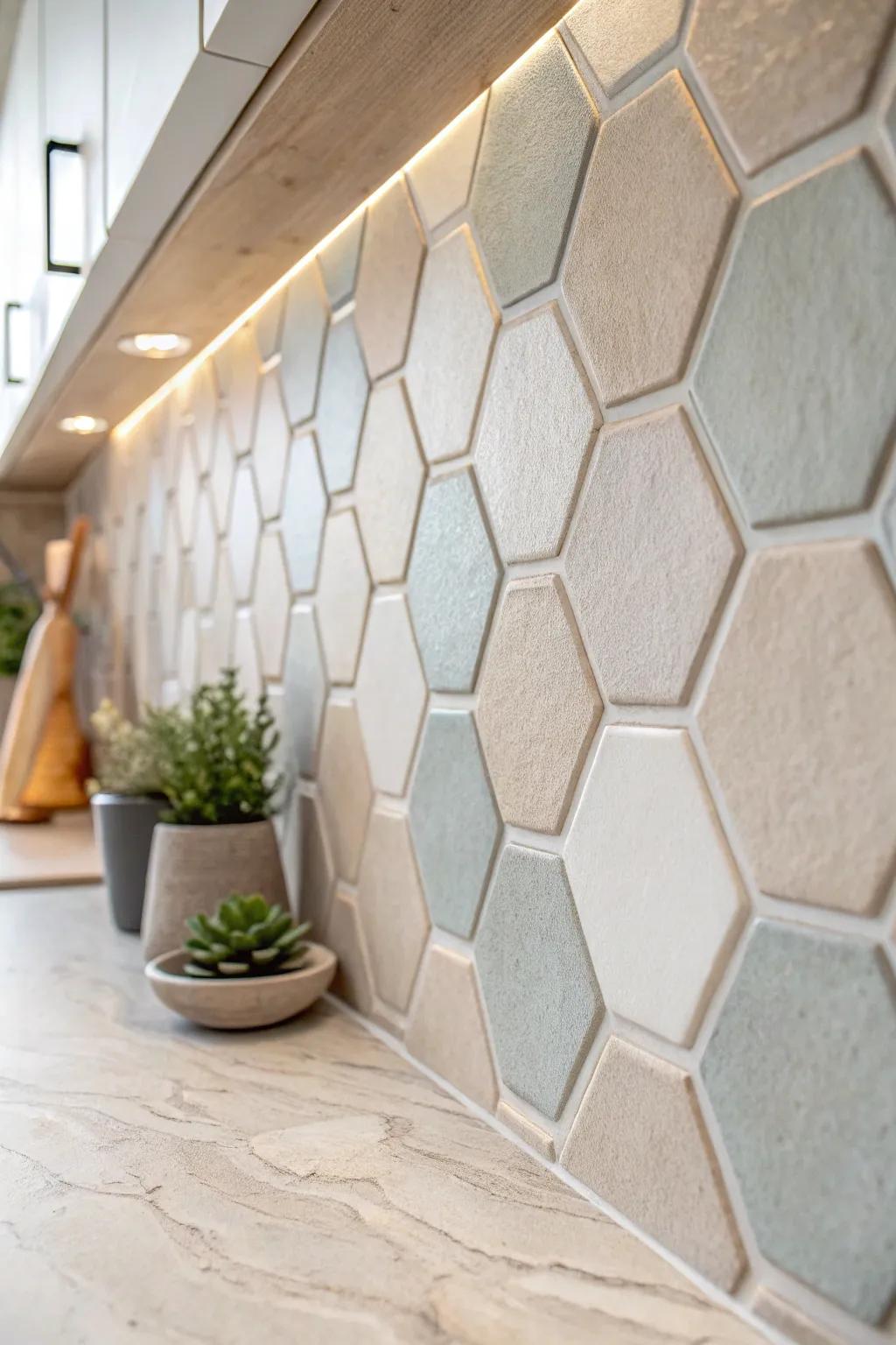 Discover the beauty of tessellation: Transform your space with modern geometric wonders.