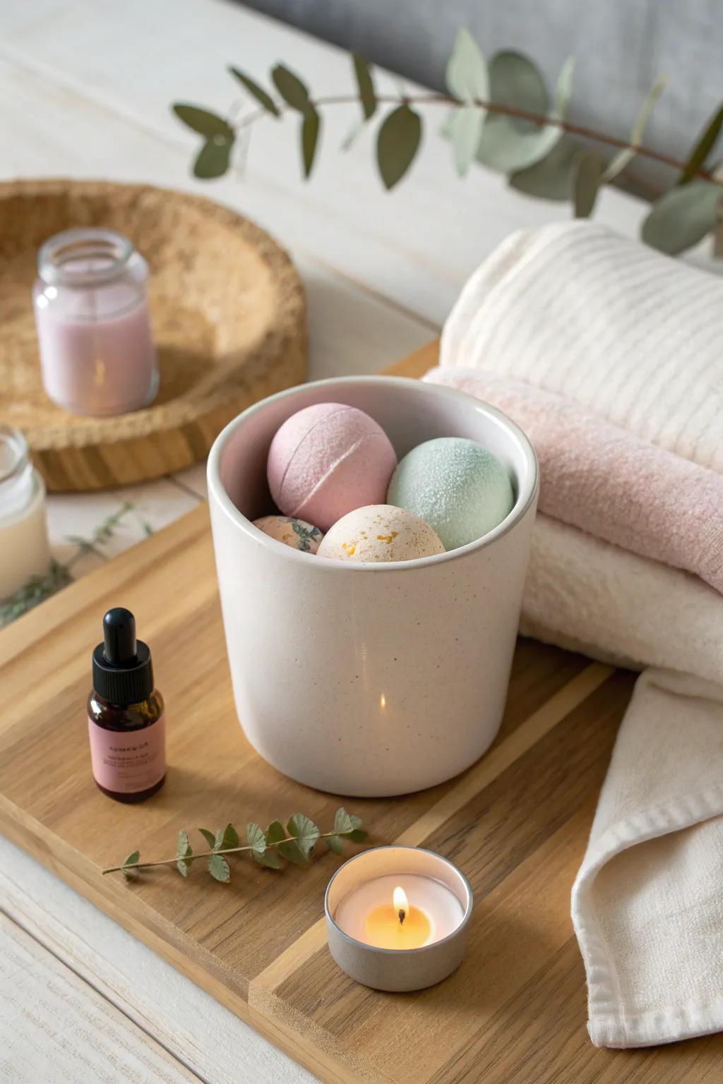 Indulge in a serene spa moment with this delightful tumbler spa kit — where simplicity meets luxury in perfect harmony.
