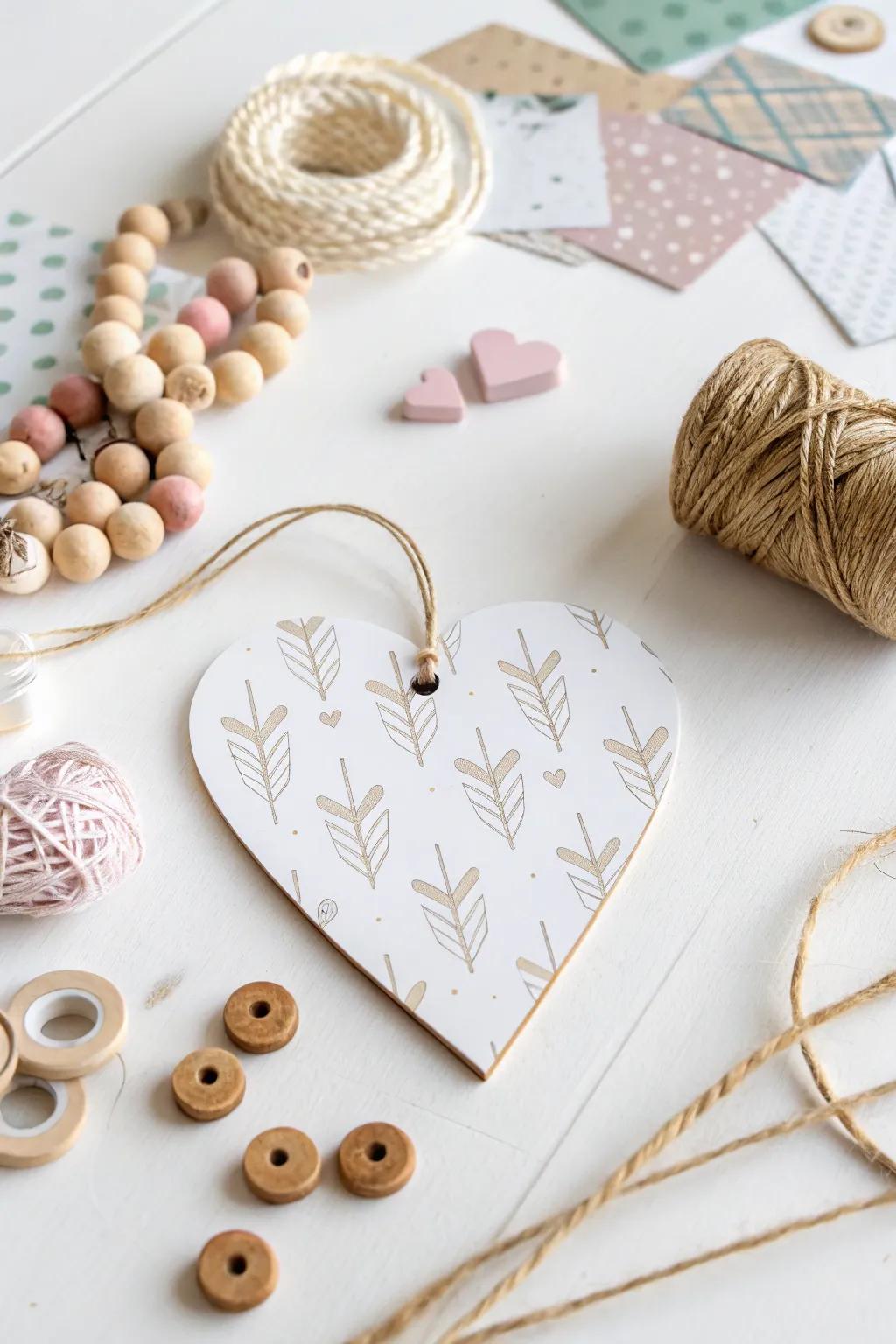 Unleash creativity with this charming DIY craft kit, perfect for heartfelt Valentine's creations.