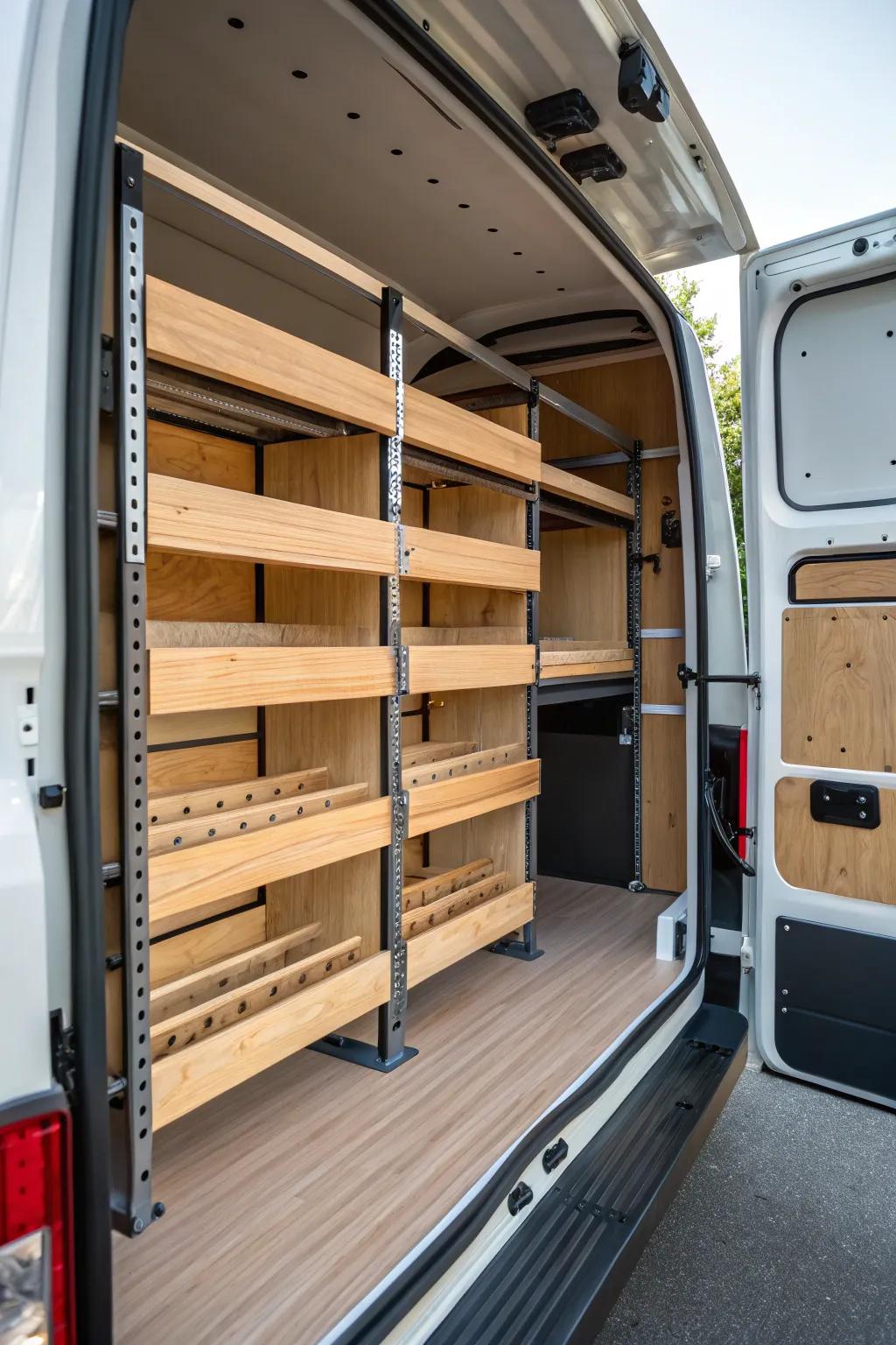Master the art of vertical storage: Elevate your workspace efficiency with style.