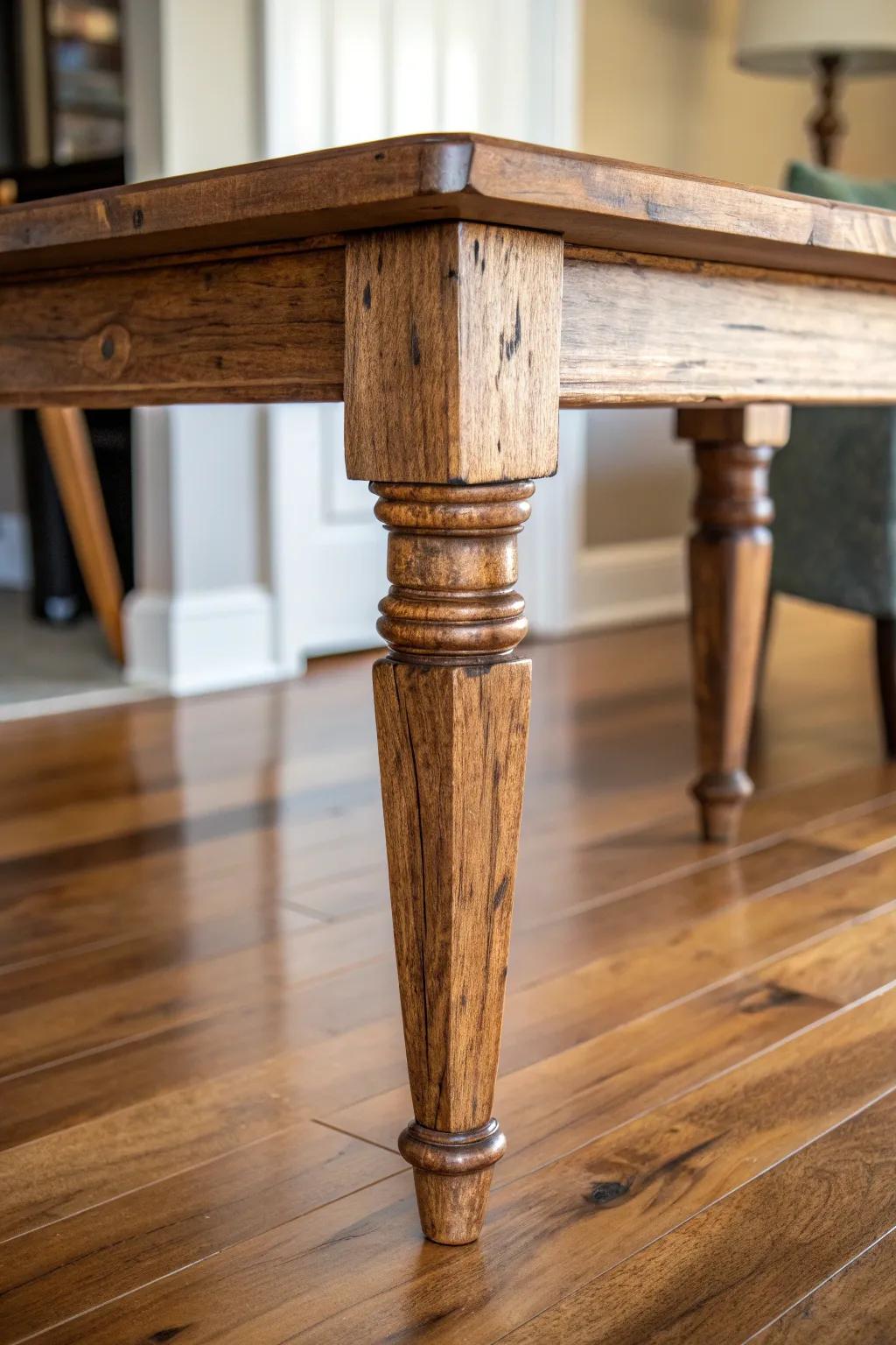 Experience the rustic elegance of reclaimed wood in every detail.