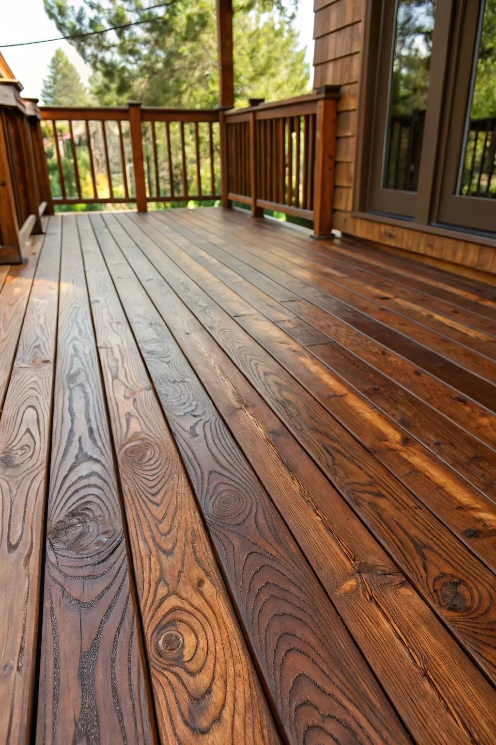 Transform your deck into a masterpiece with the perfect wood stain.