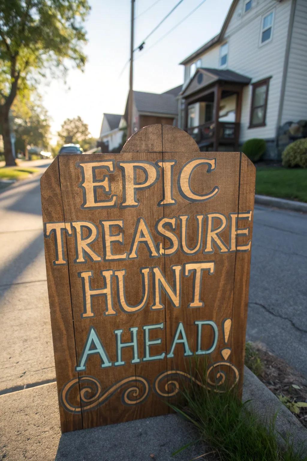 Discover treasures with a smile at this uniquely crafted yard sale!